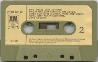 Two Weeks Last Summer cassette side 2